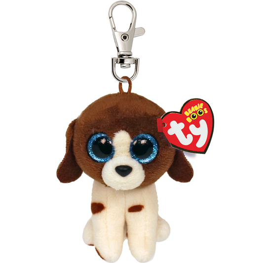 MUDDLES - brown/white dog clip