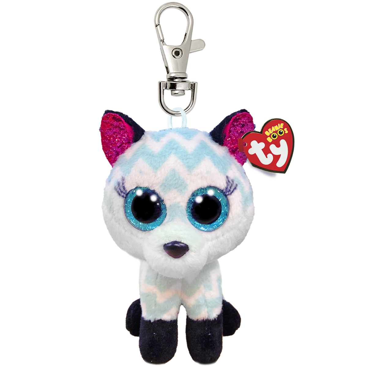 ATLAS - aqua chevron fox clip