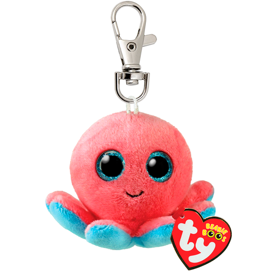 SHELDON - coral octopus clip