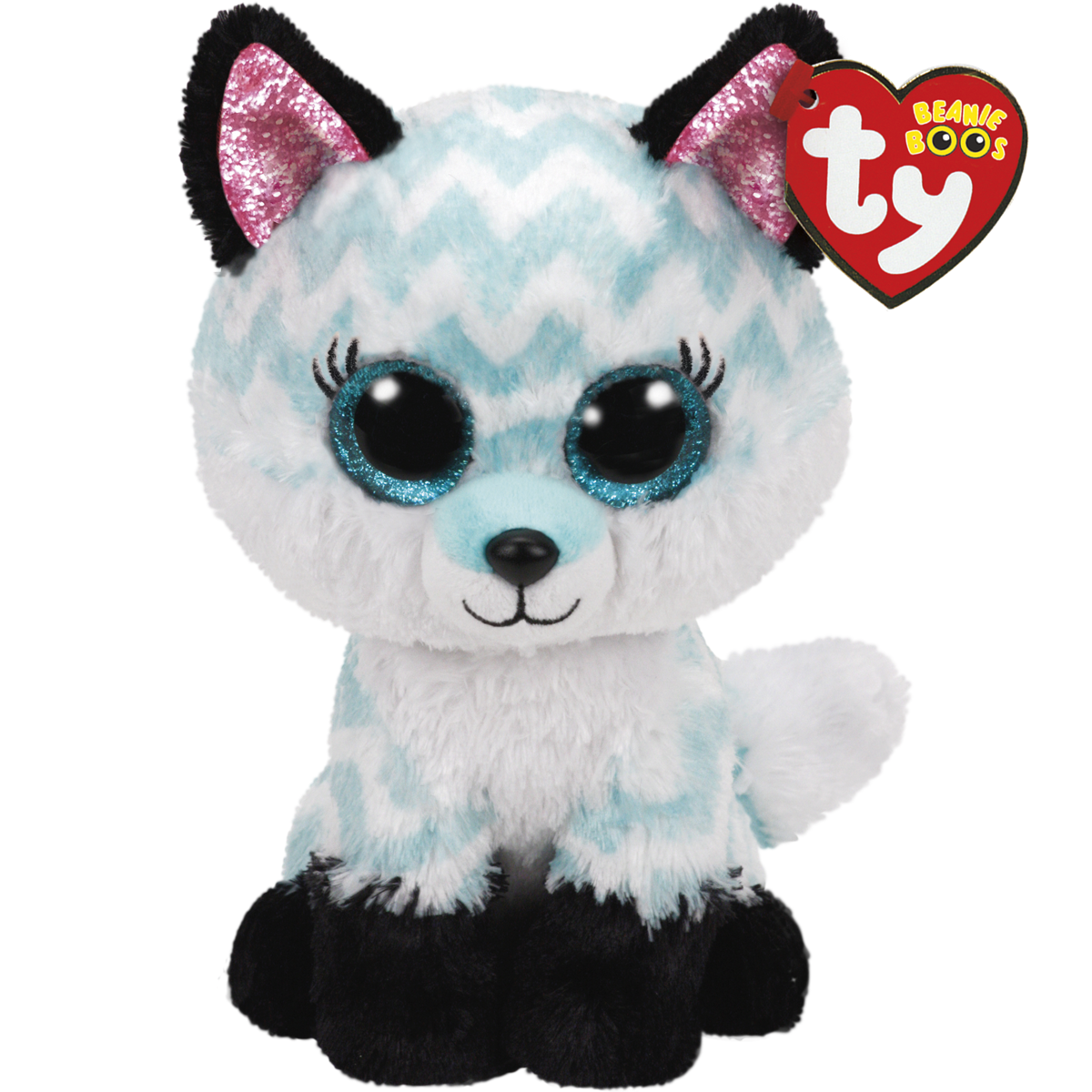 ATLAS - aqua chevron fox med